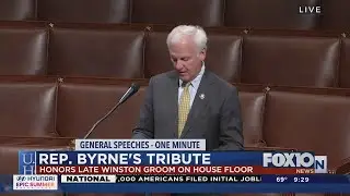 Rep. Byrne speaks about the passing of Winston Groom