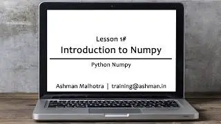 Python Numpy - 01 Introduction