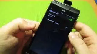 НАСТРОЙКА КНОПКИ ACERRAPID. ACER LIQUID E700