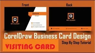 How to make simple visiting Card-for beganer,With CDR  Project-Crak Tool