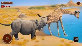 Rhino Family Games 3d - Wild Rhino Survival Simulator - Android Gameplay