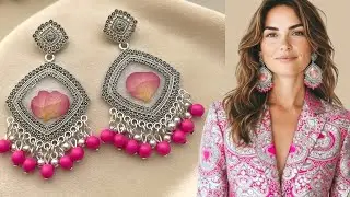 DIY Dry Rose Petal Resin Earrings | How to Preserve Real Rose Petals in Resin #resin #diy