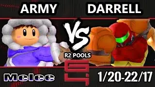 Genesis 4 SSBM - Army (Ice Climbers) Vs. Darrell (Samus) Smash Melee R2 Pools