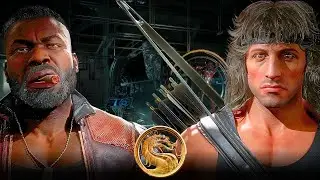 Mortal Kombat 11 - Джакс Бриггс против Рэмбо