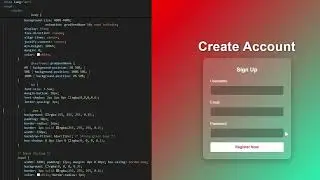 Create a Modern Sign Up Form with HTML & CSS | Step-by-Step