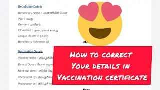 How to correct your details in vaccination certificate