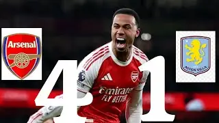 Arsenal vs Aston villa 4:1 by PETER DRURY ⚽📢