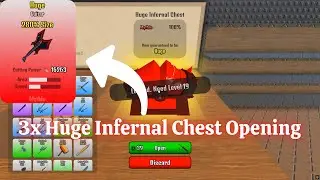 I Have Opened 3 Huge Infernal Chests and Became Overpowered in Cut Grass - Roblox!