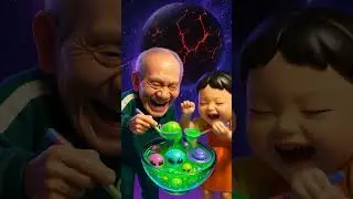 Squid Game Enjoying Cosmic Food ASMR AI