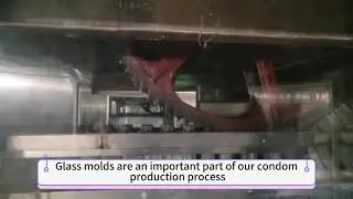 Recare condom mold cleaning. Glass molds are an important part of our condom production process.