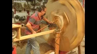 Torneado artístico plato N°3  parte 2 de 4 - Arte en Torno
