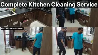 Complete Kitchen Cleaning Urban Company | Full Kitchen Cleaning | kitchen Deep Cleaning Video 