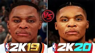 NBA 2K20 vs NBA 2K19 Face/Graphics Comparison | ALL NEW FACESCANS!