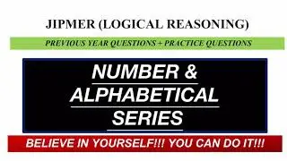 JIPMER 2019 Logical Reasoning Preparation Part 1