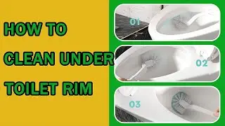 HOW TO CLEAN UNDER TOILET RIM | TOILET BROWN STAINS REMOVAL