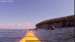 Fayette Historic State Park MI, Kayaking & camping trip, paddling at Lake Michigan