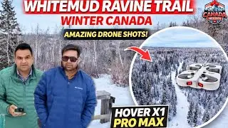 Hidden Winter Paradise in Edmonton, canada 🇨🇦 | Whitemud Ravine Trail Drone Shots