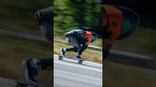 Downhill skating race mode 🏁 #downhillskateboarding #downhillskating #longboarding #skateboarding