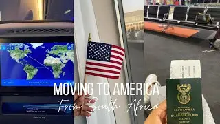 MOVING TO AMERICA FROM SOUTH AFRICA✈️ travel with me vlog.