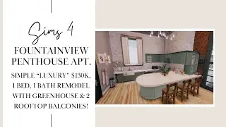 Fountainview Penthouse Speed Build | Sims 4