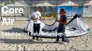 Kitecollege Spa&szlig; mit gro&szlig;en Kites? Der neue Core Air mit Steven Akkerdijk im Kitemagazin Test