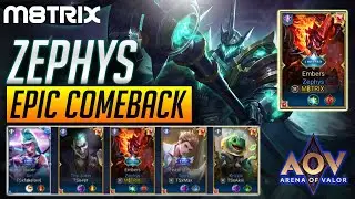 ZEPHYS EPIC COMEBACK! JUNGLE PRO BUILD + GAMEPLAY | AoV | 傳說對決 | RoV | Li&ecirc;n Qu&acirc;n Mobile