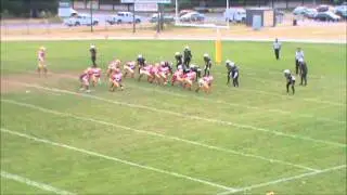 Number 69 takes a 'run' at being the full back (OVFL Bantam Lions 2011)