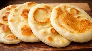 Fluffy & Soft Flatbread in 15 Minutes | No Oven, No Yeast