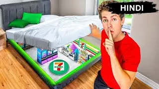 I Built a SECRET 711 in My Room!| BenAzelart Hindi