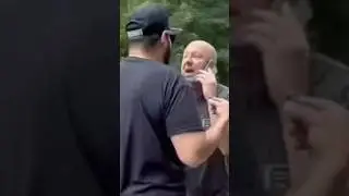 Полицейский плюнул на него