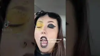DUH silly #alternative #altmua #makeupideas #makeup #makeupartist #alternativegirl #yellowmakeup