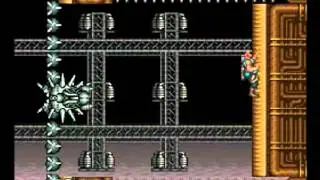 Contra 3 The Alien Wars Playthrough - Stage 3 - Neo Kobe Steel Factory