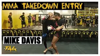MMA Takedown Entry - Push and Ankle Pick with Mike Davis