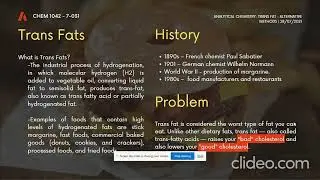 AnaChem Lec Case Study Trans Fat Kian Danton