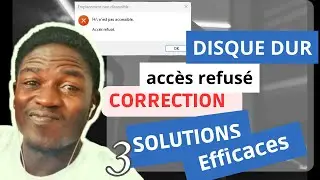 Réparer l'erreur disque dur n'est pas accessible - Accès refusé - Graceful Bih