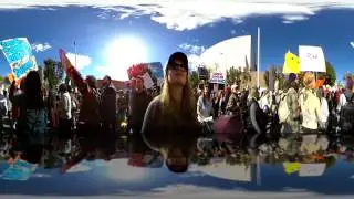 360 View of the Los Angeles Women's March