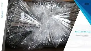 High Security Tinplate Iron Material Flat Metal Strap Seal