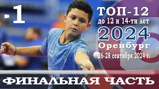 ТОП-12 до 12-ти и 14-ти лет. Финальная часть. Камера 1