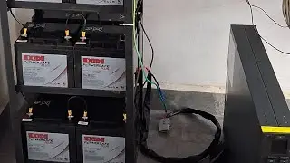 APC 6kVA UPS Exide 26ah battery installed #apcups #exide #ups #upsinstallation 