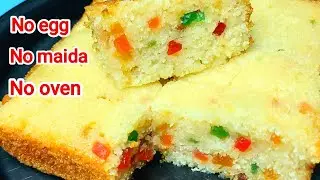 How To Make Ravva Cake Without Oven || Homemade Rava Cake Recipe || Intivanta Tindam,
