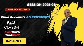 Final Account Adjustments | Day-44 | Part-3| CA Deepak Jain | Amandeep Commerce Classes