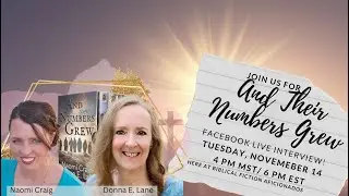 And Their Numbers Grew LIVE on Biblical Fiction Aficionados CHANCES TO WIN!