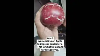 wax coating on Apple / wax on Apple #shorts #youtubeshorts