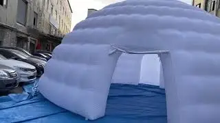 8m inflatable igloo dome tent, no lights