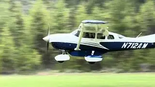 Cessna 206 N712AM near crash at Johnson Creek.