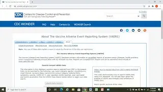 How to Access the CDC's Vaccine Adverse Event Reporting System (VAERS) for COVID19 Vaccine research