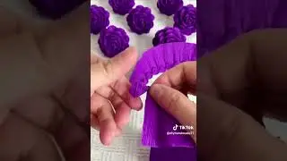 Flore papel crepe muy f&aacute;cil #flores #papelcrepe