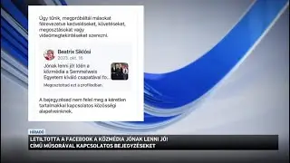 Letiltotta a közösségi oldal a közmédia Jónak lenni jó - kampányával kapcsolatos bejegyzést