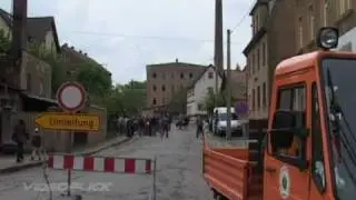 videoblick zeigt: Schornsteinsprengung