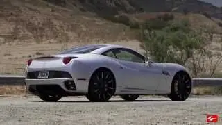 Ferrari California on Lexani Forged LZ-101 Black and Machine Wheels